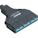 Panduit FQZO-12-10AS | Panduit QuickNet | Network Patch Panel - 12 Port(s) - 6 x Duplex - 1U High - Rack-mountable