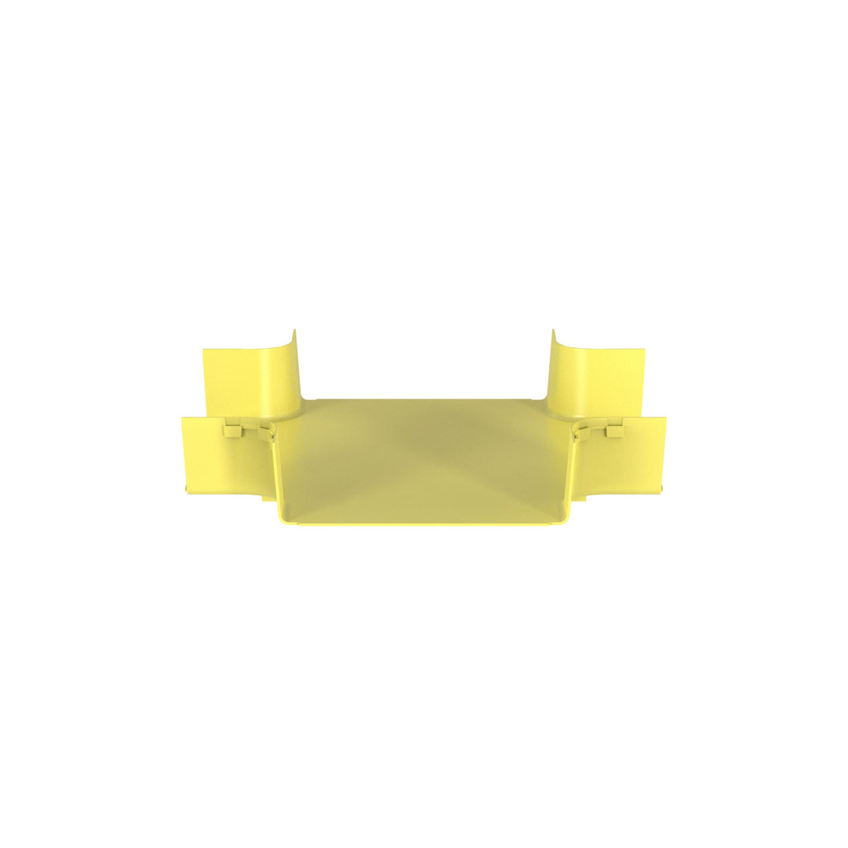 Panduit FRFWC12X4LYL | FiberRunner 4-Way Cross Fitting, 12x4, Yellow