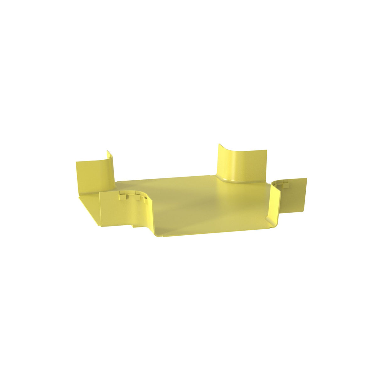Panduit FRFWC12X4LYL | FiberRunner 4-Way Cross Fitting, 12x4, Yellow
