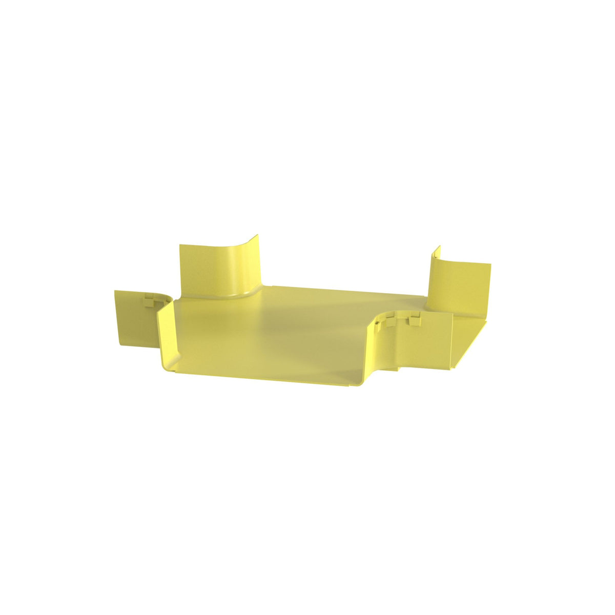 Panduit FRFWC12X4LYL | FiberRunner 4-Way Cross Fitting, 12x4, Yellow