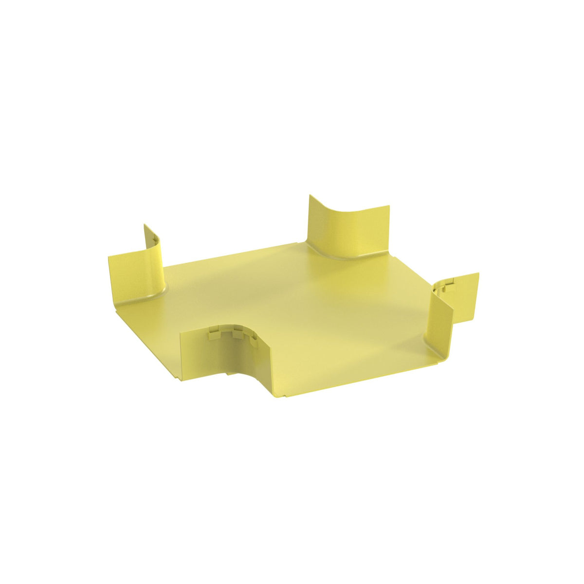 Panduit FRFWC12X4LYL | FiberRunner 4-Way Cross Fitting, 12x4, Yellow