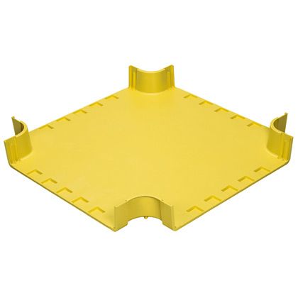 Panduit FRFWC24X4LYL | FIBERRUNNER 4- WAY CROSS, ATTACHES TO 24" X 4" CHANNELS