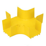 Panduit FRFWC4X4LYL | FIBERRUNNER 4- WAY CROSS, ATTACHES TO 4" X 4" CHANNELS