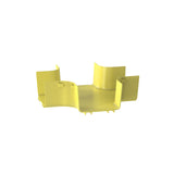 Panduit FRFWC6X4LYL | FiberRunner 4-Way Cross Fitting, 6x4, Yellow