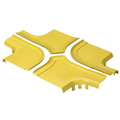 Panduit FRFWCSC12LYL | FIBERRUNNER 4-WAY CROSS COVER