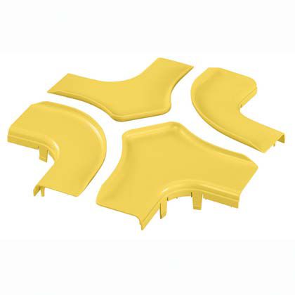 Panduit FRFWCSC6LYL | FIBERRUNNER 4-WAY CROSS COVER