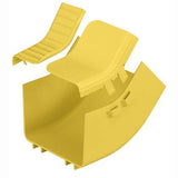 Panduit FRIV456X4LYL | FIBERRUNNER INSIDE VERTICAL ANGLE FITTING, 45 DEGREE