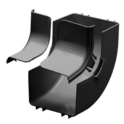 Panduit FRIVRA6X4LBL | FIBERRUNNER INSIDE VERTICAL ANGLE FITTING, 90 DEGREE