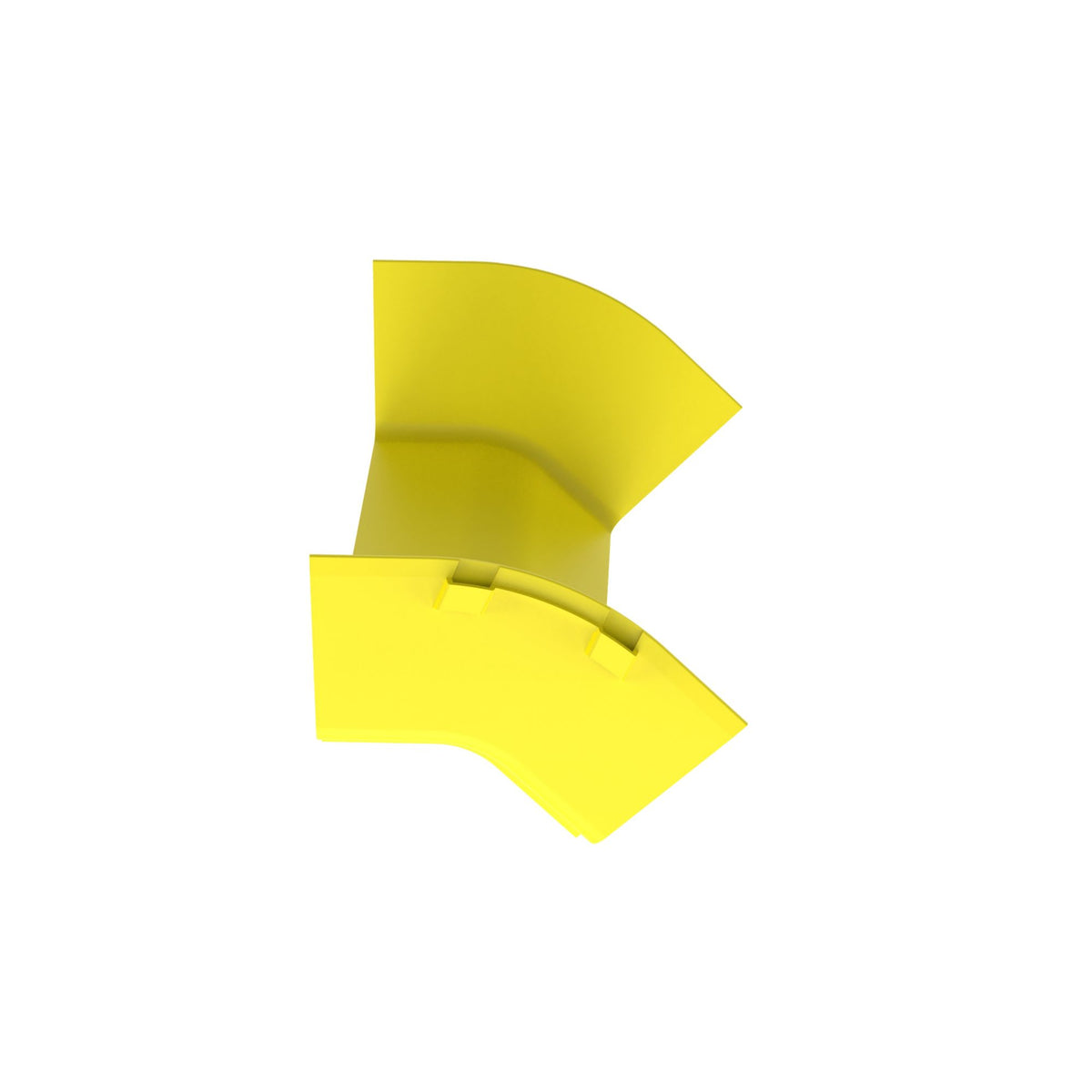 Panduit FROV4512X4LYL | FIBERRUNNER OUTSIDE VERTICAL ANGLE FITTING, 45 DEGREE