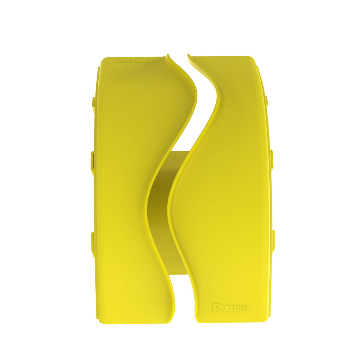 Panduit FROVRA6X4LYL | FiberRunner Outside Vertical Right-Angle, 90°, 6x4, Yellow