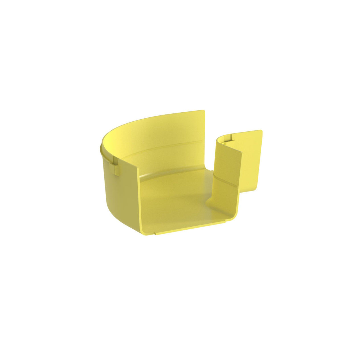 Panduit FRRA6X4LYL | FiberRunner Horizontal Right-Angle, 90°, 6x4, Yellow