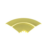 Panduit FRRASC12LYL | FiberRunner Split Cover, Horizontal Right-Angle, 12x4, Yellow