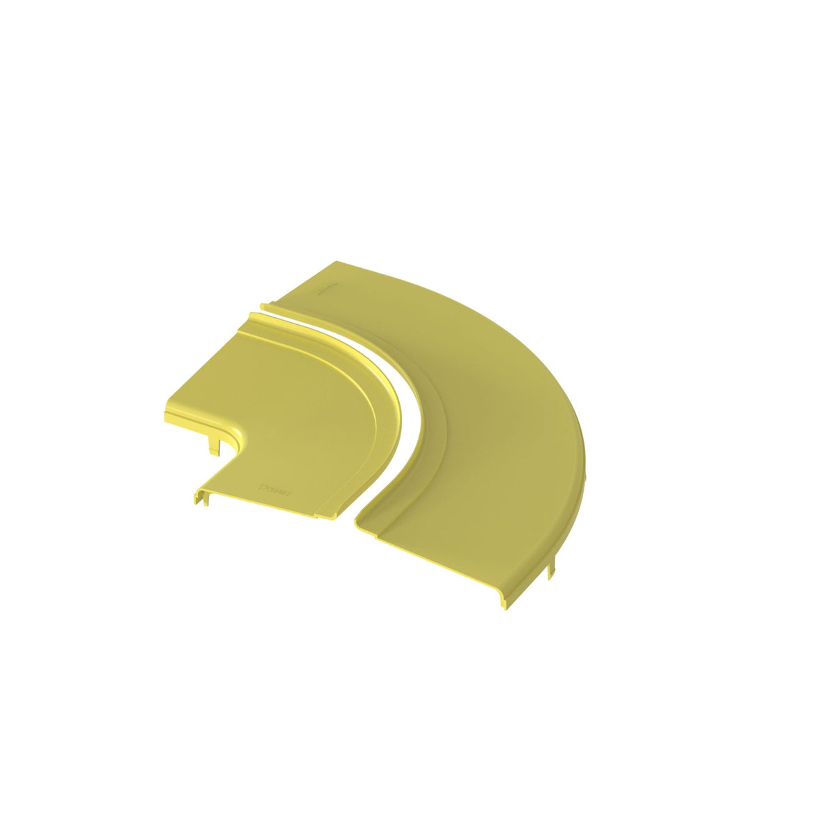 Panduit FRRASC12LYL | FiberRunner Split Cover, Horizontal Right-Angle, 12x4, Yellow