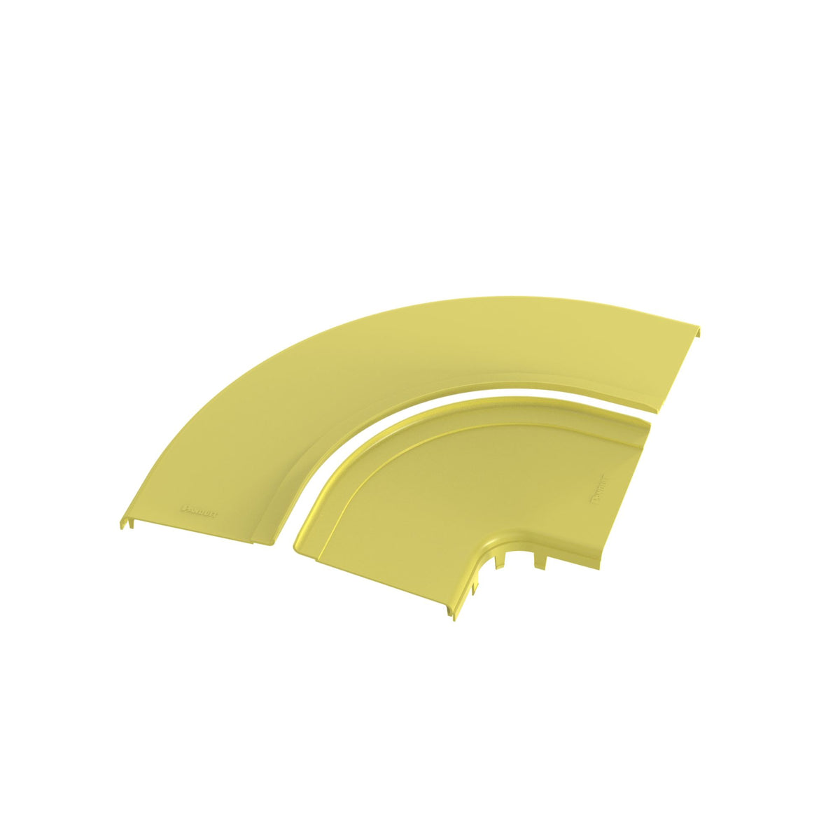 Panduit FRRASC12LYL | FiberRunner Split Cover, Horizontal Right-Angle, 12x4, Yellow