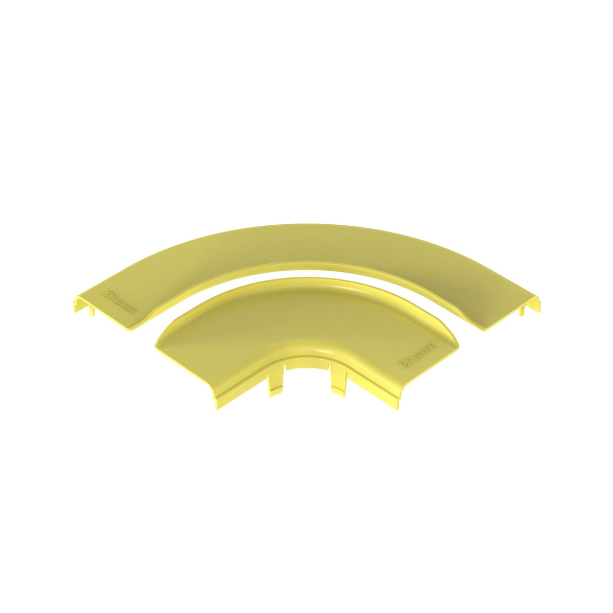 Panduit FRRASC6LYL | FiberRunner Split Cover, Horizontal Right-Angle, 6x4, Yellow