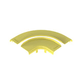 Panduit FRRASC6LYL | FiberRunner Split Cover, Horizontal Right-Angle, 6x4, Yellow