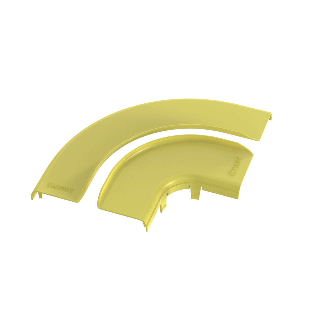 Panduit FRRASC6LYL | FiberRunner Split Cover, Horizontal Right-Angle, 6x4, Yellow