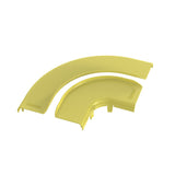 Panduit FRRASC6LYL | FiberRunner Split Cover, Horizontal Right-Angle, 6x4, Yellow