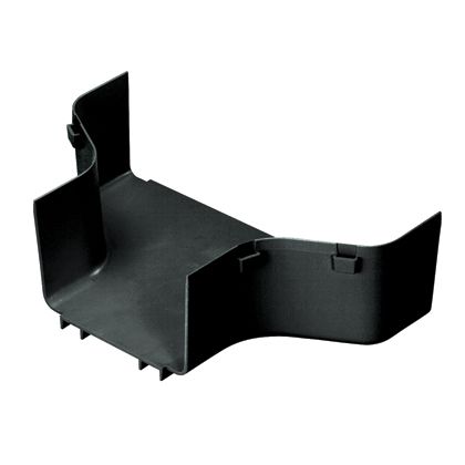 Panduit FRRF126LSBL | FiberRunner Fitting, Reducer from 12x4 to 6x4, Black