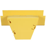 Panduit FRVT6X4LYL | FiberRunner Vertical Tee, 90°, 6x4, Yellow