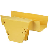 Panduit FRVT6X4LYL | FiberRunner Vertical Tee, 90°, 6x4, Yellow