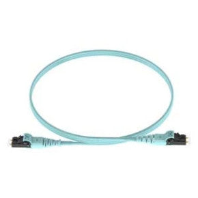 Panduit FX2ELQ1Q1SNM002 Hd Flex Fiber 1.6mm Patch cord, Om3, 2-fiber, Lszh, Push/pull Lc To Push/pull Lc, Standard Il, Aqua Jacket, 2m