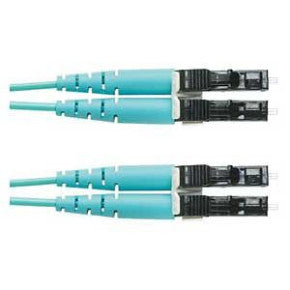 Panduit FX2ERLNLNSNM030 Opti-core Fiber Patch cord, Om3 2-fiber, 1.6mm Jacket, Riser, Lc-lc Duplex, Aqua, 30m