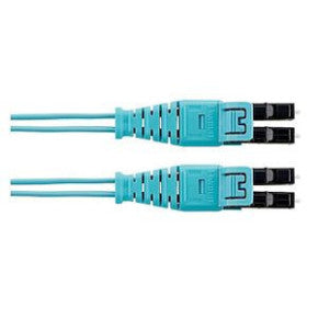Panduit FZ2ERQ1Q1SNM005 Hd Flex Fiber 1.6mm Patch cord, Om4, 2-fiber, Ofnr (riser), Push/pull Lc To Push/pull Lc, Standard Il, Aqua Jacket, 5m