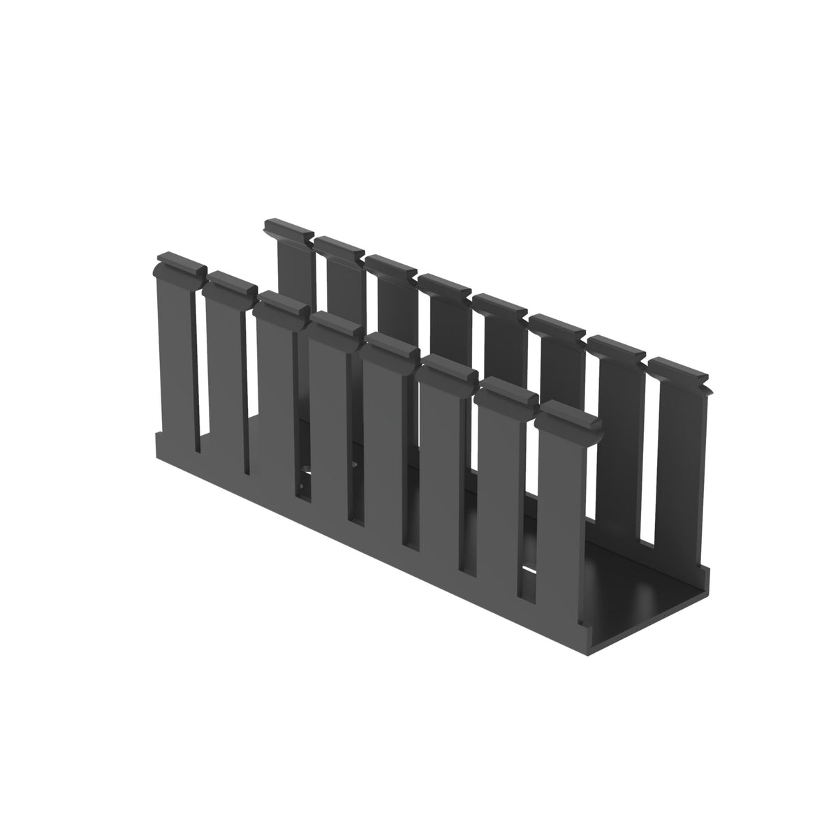 Panduit G2X4BL6 Slotted Duct, PVC,2";X4";X6’;L, Black