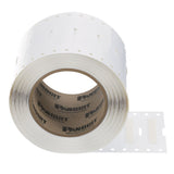 Panduit H100X084H1T | Panduit - 3:1 flattened polyolefin - white - 1 in x 0.84 in 1000 label(s) (1 roll(s) x 1000) labels