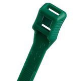 Panduit IT9115-CUV5A | IT9115-CUV5A In-Line Cable Tie, Green, UV PA6.6, 15.3"L, 124lb, PK100
