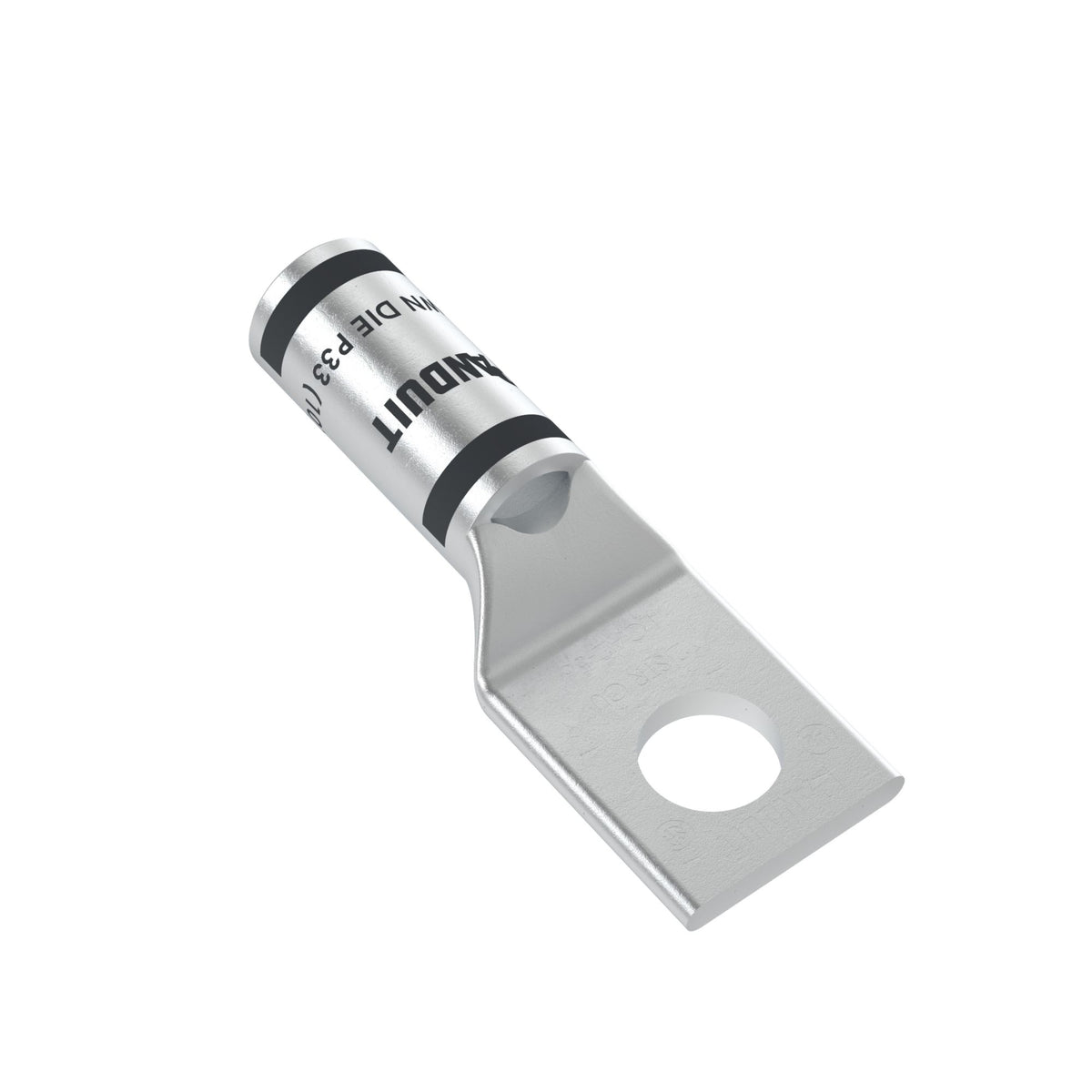 Panduit LCA2-56-Q | Pan-Lug LCA2-56-Q Comp. Lug, 2, Tin Plt Copper, Strt, One 0.31" Stud, PK25