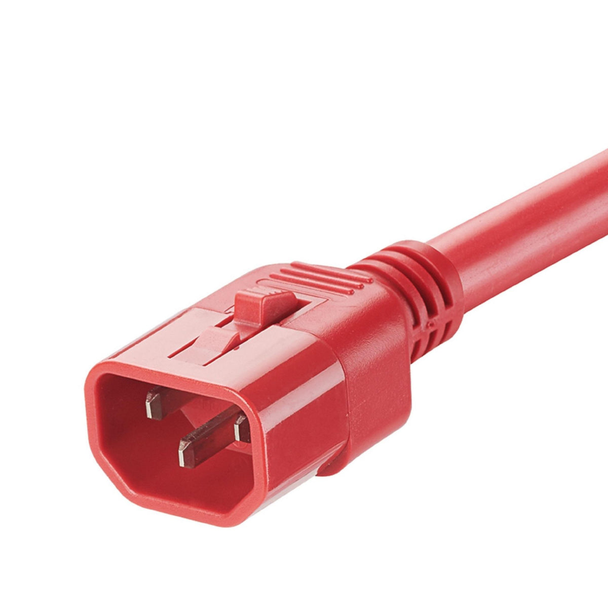 Panduit LPCA01-X | Locking Power Cord, IEC C14 to IEC C13, 2 feet (0.6m), Red