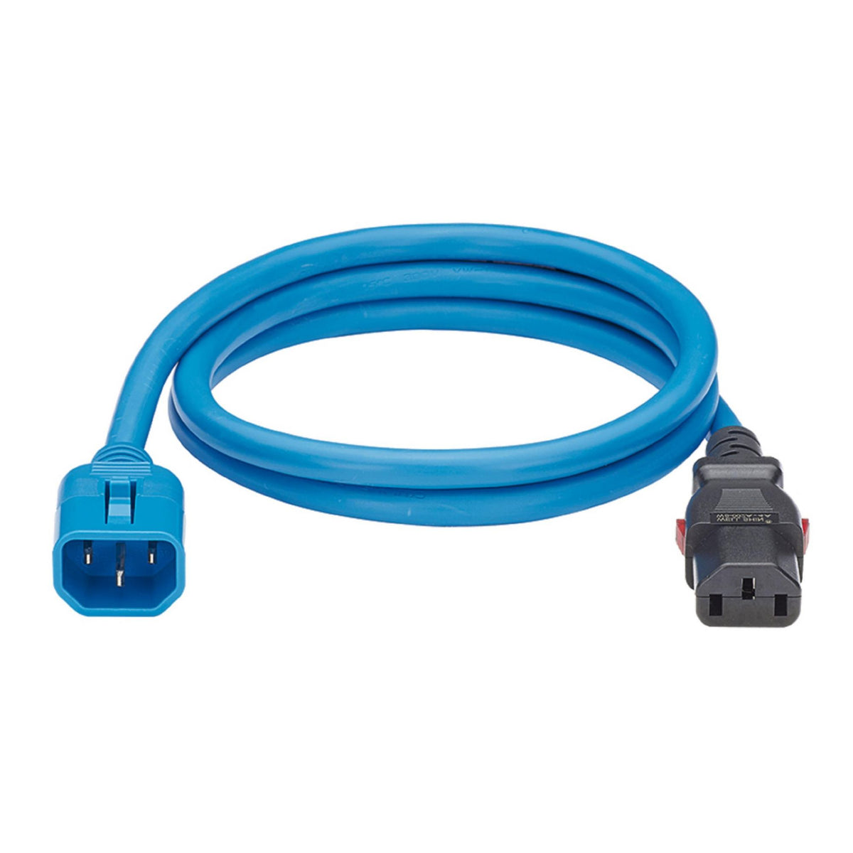 Panduit LPCA09-X | Locking Power Cord, IEC C14 to IEC C13, 8 feet (2.4m), Blue