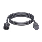 Panduit LPCA14-X | Locking Power Cord, IEC C14 to IEC C13, 8 feet (2.4m), Black