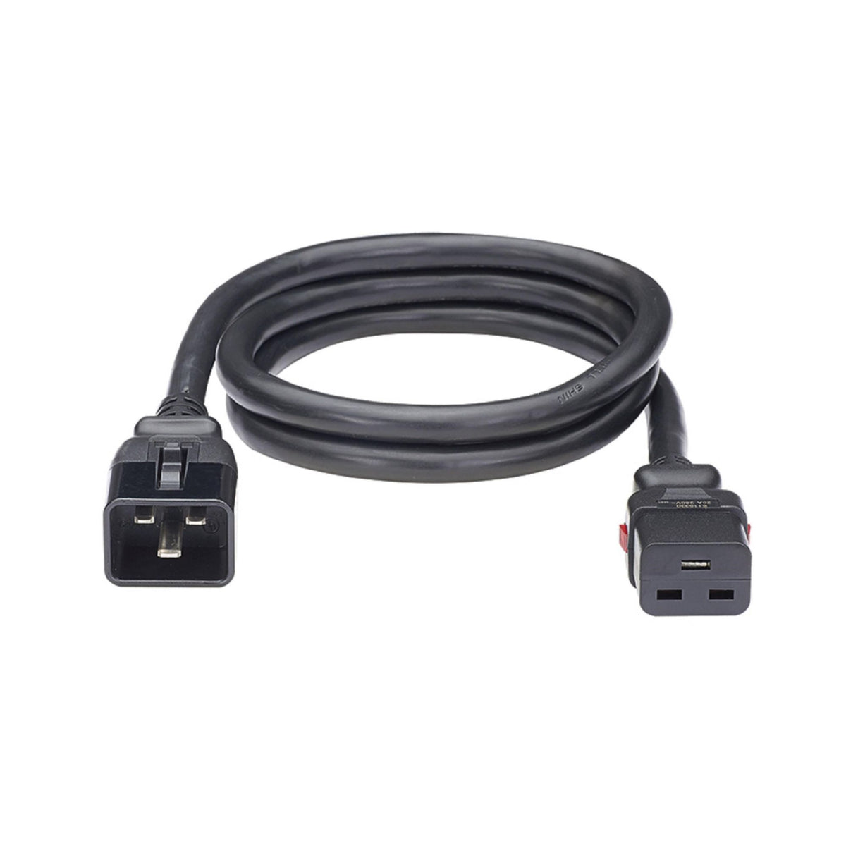 Panduit LPCB12-X | Locking Power Cord, IEC C20 to IEC C19, 4 feet (1.2m), Black