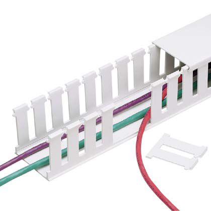 Panduit NE1X4WH6 | Panduit PANDUCT Type NE NORYL Halogen Free Wiring Duct - Cable raceway - 6 ft - white