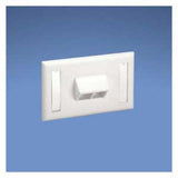 Panduit NK2HSFIGY | NetKey Faceplate, 2-Port, Horizontal, Sloped Int'l Gray, Labels