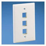 Panduit NK3FNIW | Netkey Faceplate, 3-Port, International White