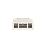 Panduit NK4BXWH-AY | Panduit NetKey Surface Mount Boxes - Surface mount box - white - 4 ports