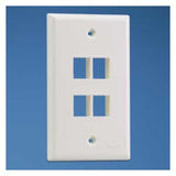 Panduit NK4FNIG | NetKey Faceplate, 4-Port, International Gray