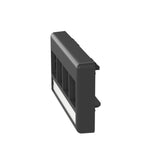 Panduit NK4MFLBL | NetKey Furniture Faceplate, 4-Port, Black, Label Pocket