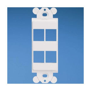 Panduit NK4RMFIG | NetKey Adapter, 4-Port, International Gray, Rectangular