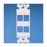Panduit NK4RMFIG | NetKey Adapter, 4-Port, International Gray, Rectangular