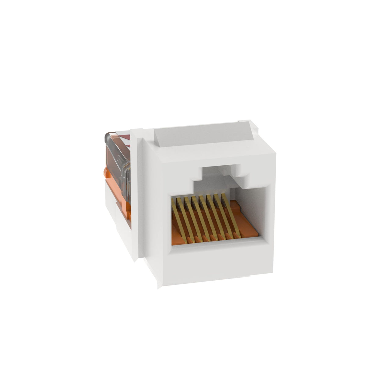 Panduit NK5E88MAWY | NetKey Cat 5e Leadframe Jack, Arctic White