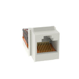 Panduit NK5E88MIW-Q | NetKey Cat 5e Leadframe Jack, Int'l White - Pack of 25