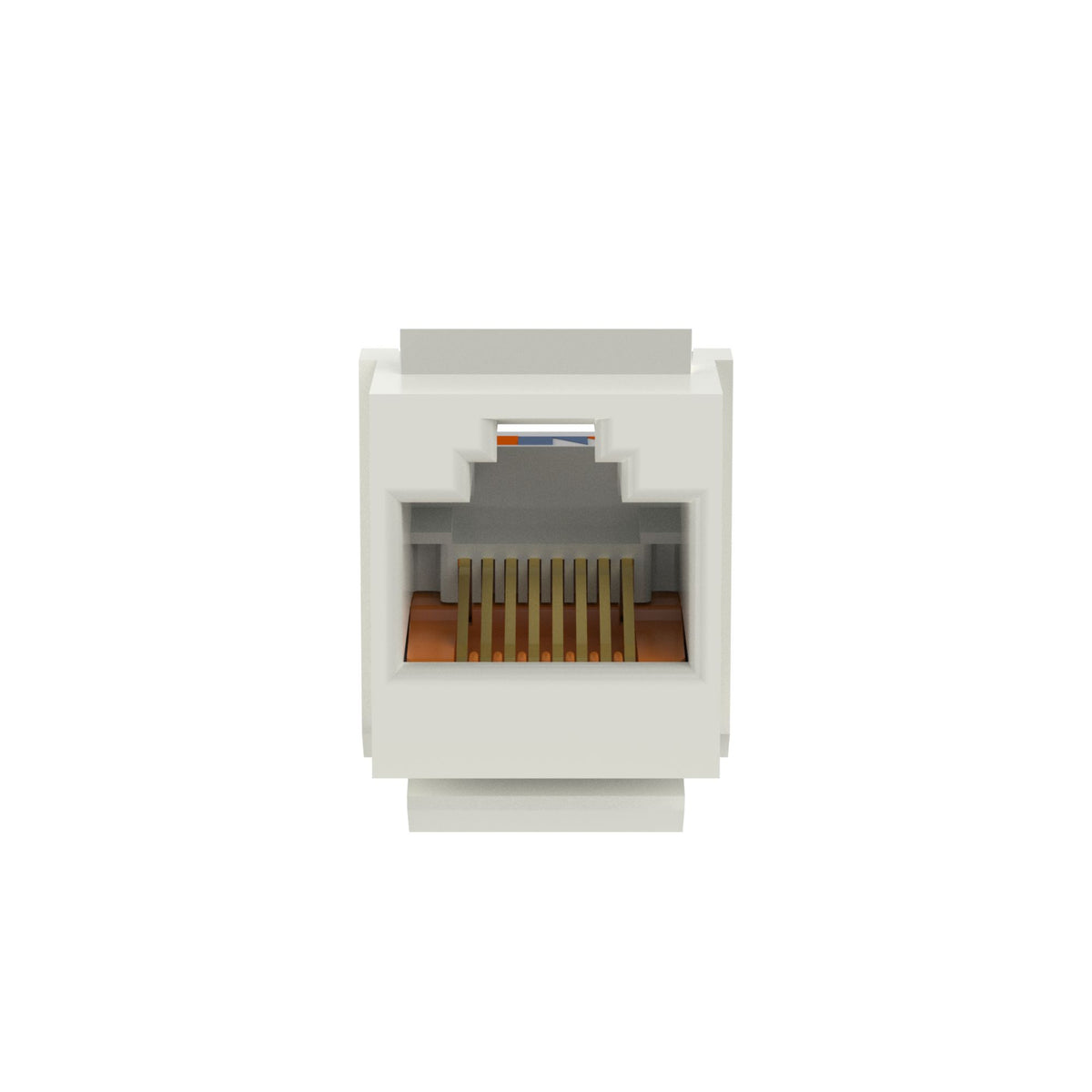 Panduit NK5E88MIW-Q | NetKey Cat 5e Leadframe Jack, Int'l White - Pack of 25