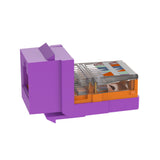 Panduit NK5E88MVLY | Panduit NetKey Category 5e Leadframe Jack Modules - Modular insert - RJ-45 - violet