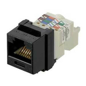 Panduit NK6TMBL | UTP RJ45 Cat 6 Keystone Jack Module, Black