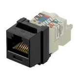 Panduit NK6TMBL | UTP RJ45 Cat 6 Keystone Jack Module, Black